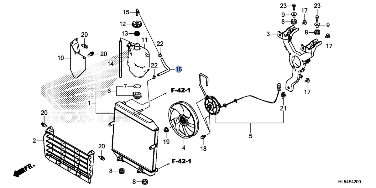 Honda OEM part 19111-HL3-A00