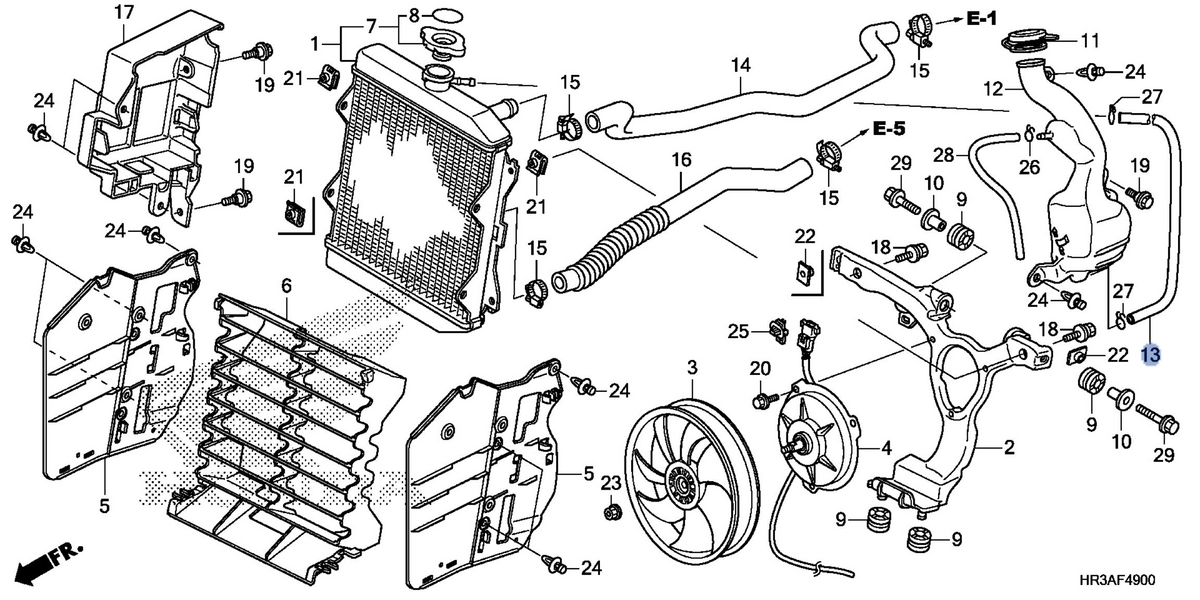 Honda OEM part 19111-HR3-A20