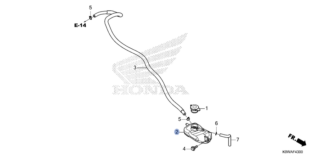 Honda OEM part 19111-K0W-NA0