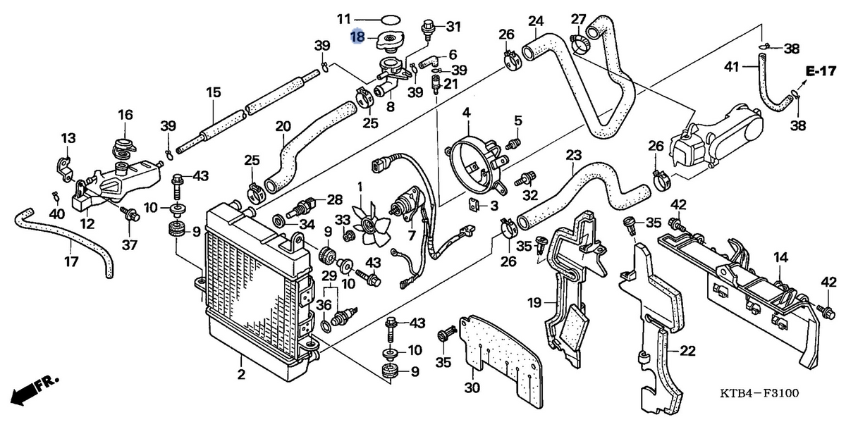 Honda OEM part 19111-KE1-013