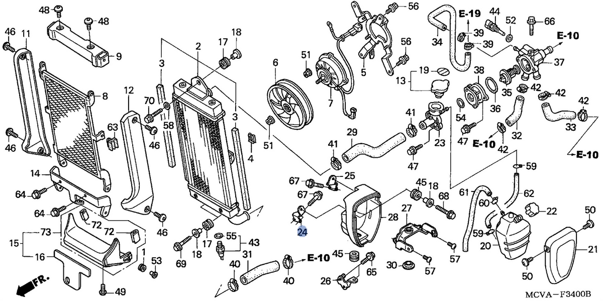 Honda OEM part 19111-MCV-R10