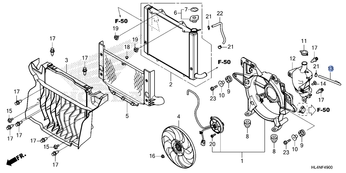Honda OEM part 19112-HL4-AK0