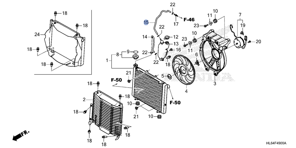 Honda OEM part 19112-HL6-A00