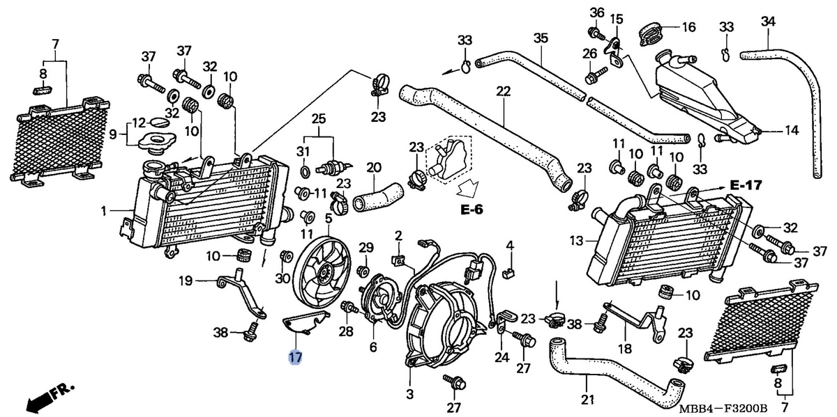 Honda OEM part 19112-MBB-003