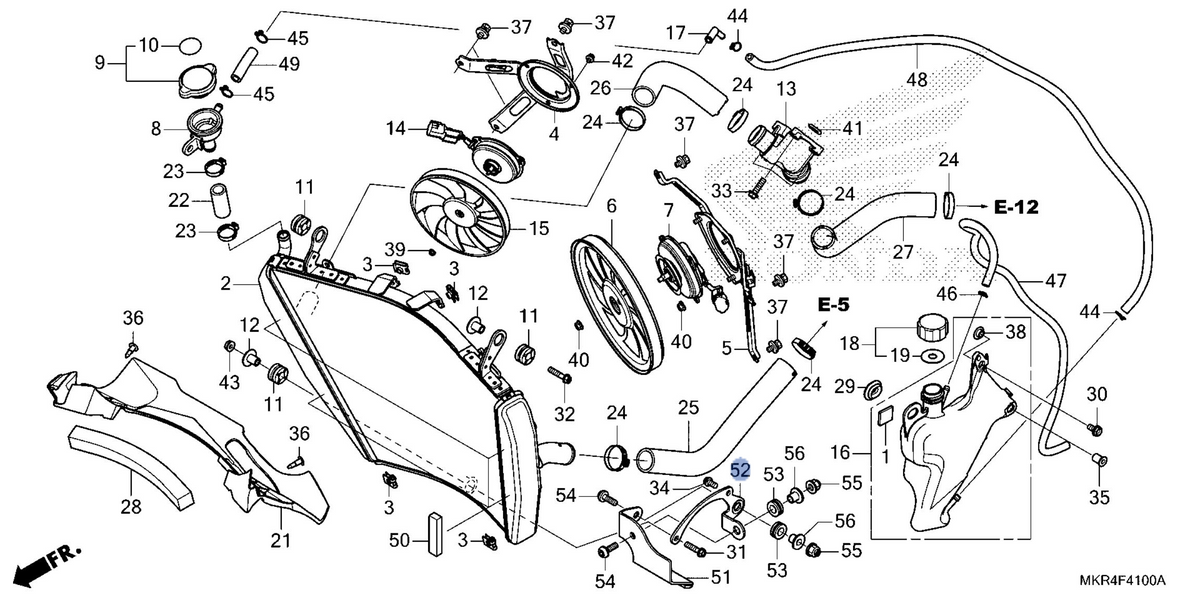 Honda OEM part 19113-MKR-D80