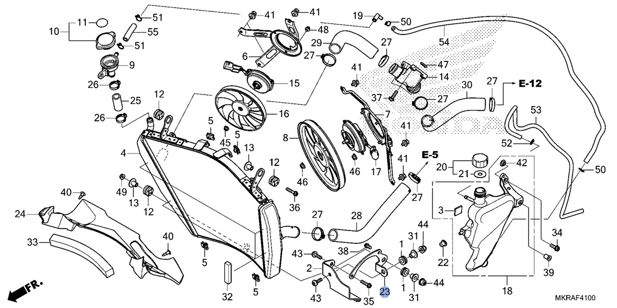 Honda OEM part 19113-MKR-DH0