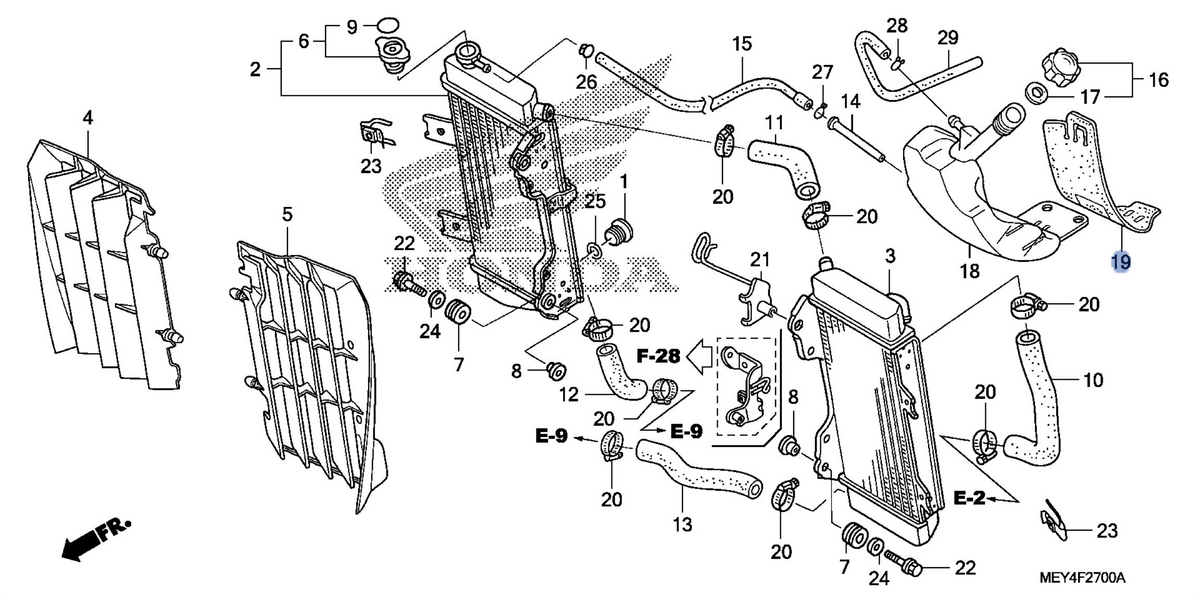 Honda OEM part 19114-MEY-670