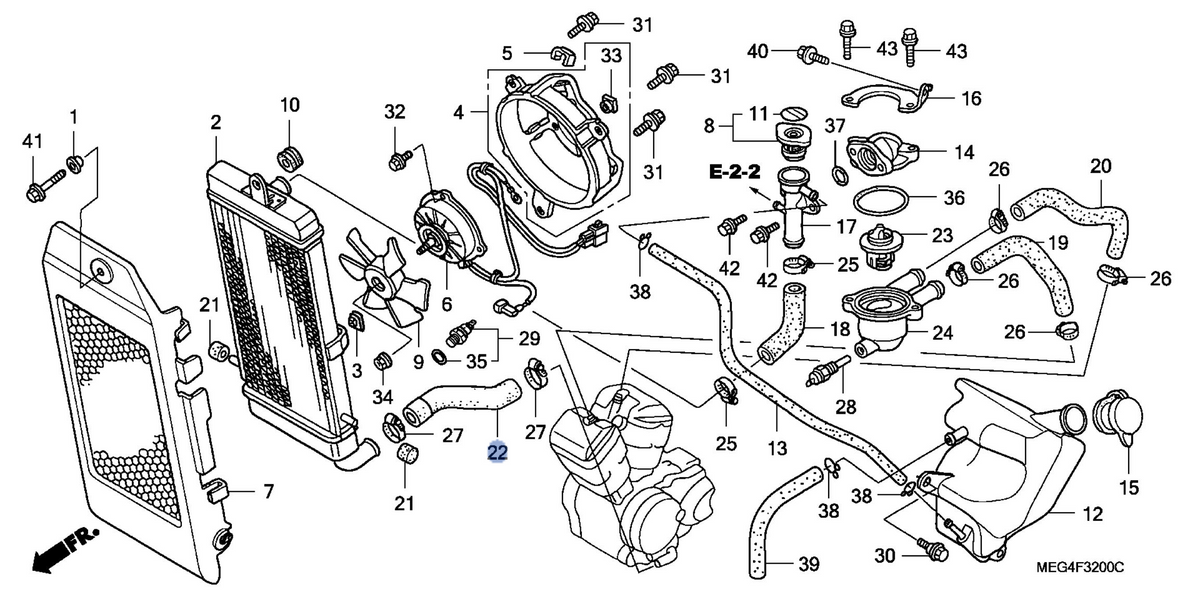 Honda OEM part 19115-MEG-000