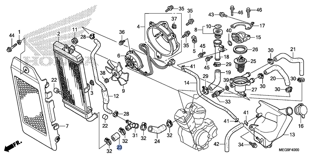 Honda OEM part 19115-MEG-A60