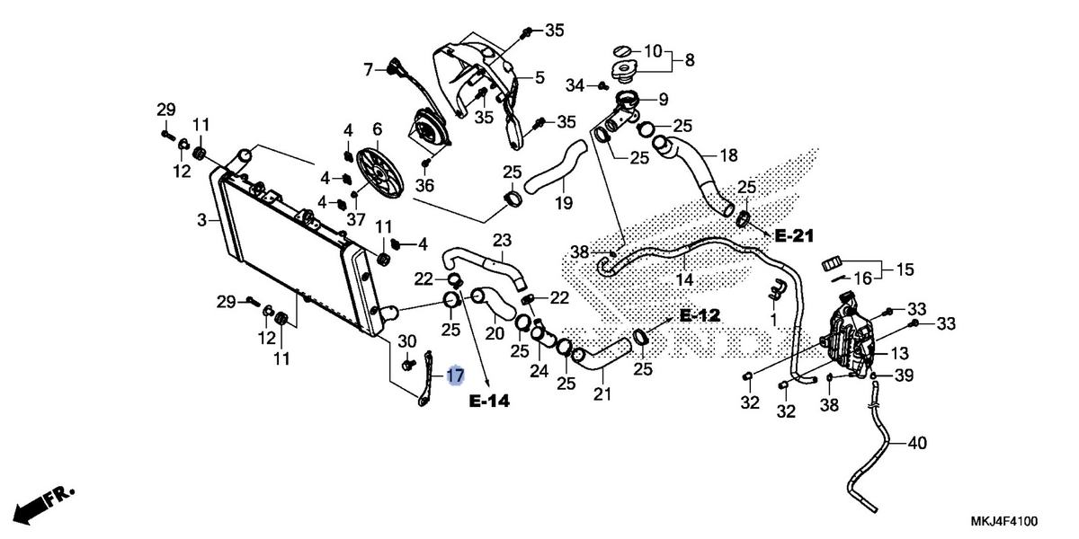 Honda OEM part 19115-MKJ-D00