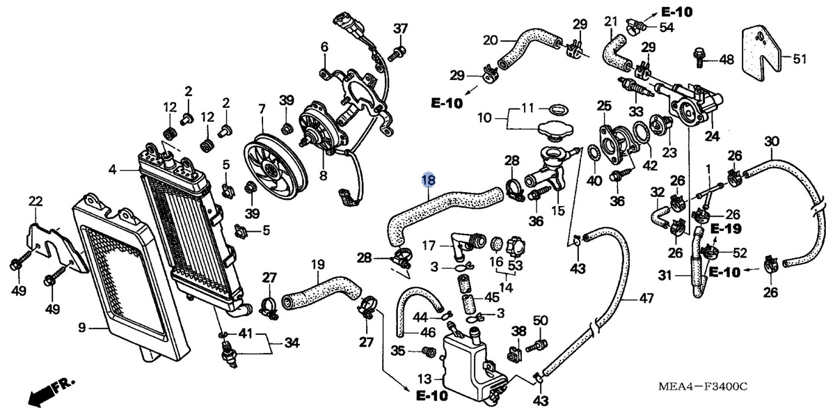 Honda OEM part 19116-MEA-670