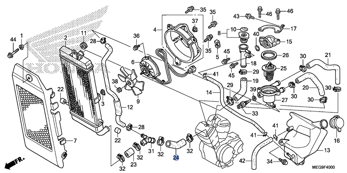 Honda OEM part 19116-MEG-A60