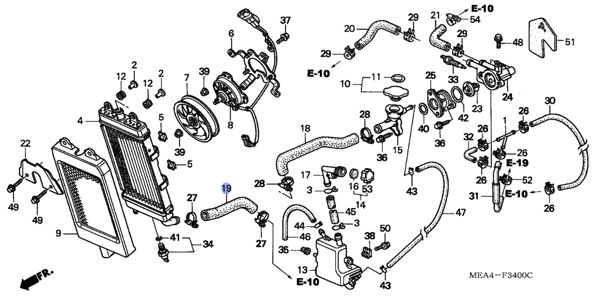 Honda OEM part 19117-MEA-670