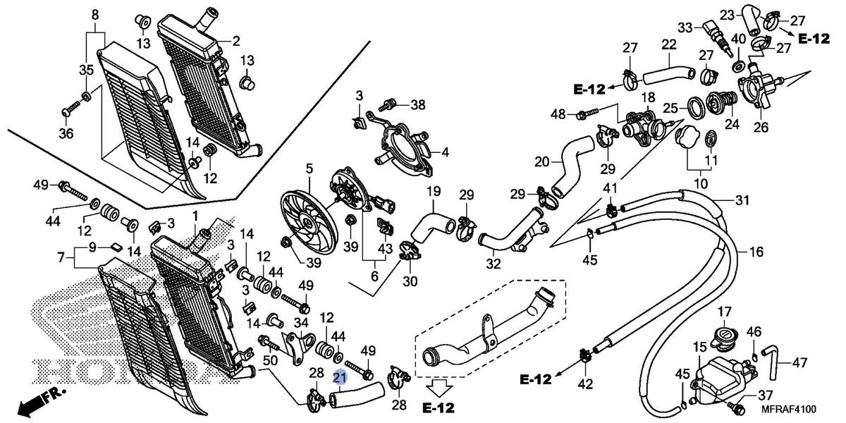 Honda OEM part 19117-MFR-670