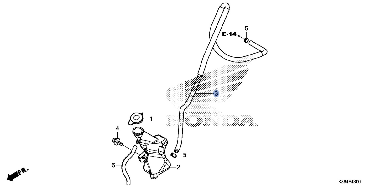 Honda OEM part 19118-K35-V00