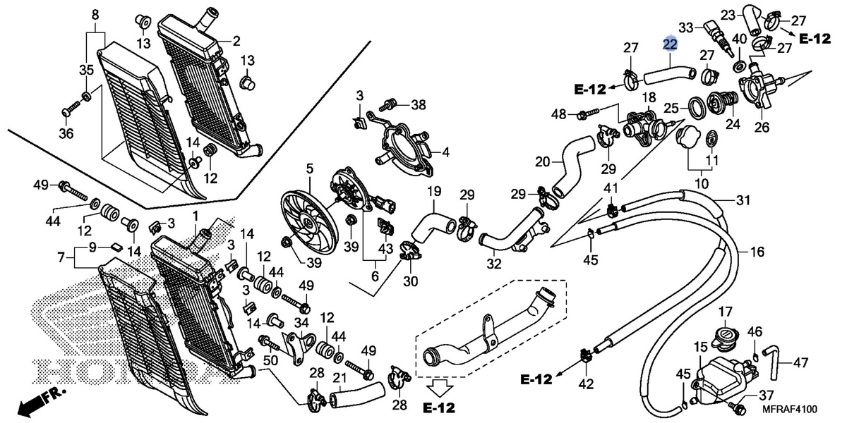 Honda OEM part 19118-MFR-670