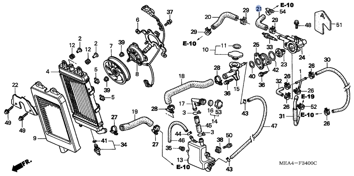 Honda OEM part 19119-MEA-670
