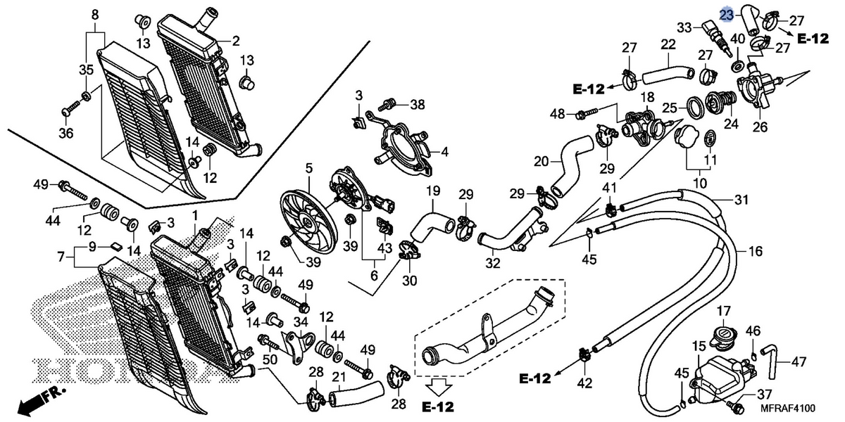 Honda OEM part 19119-MFR-670
