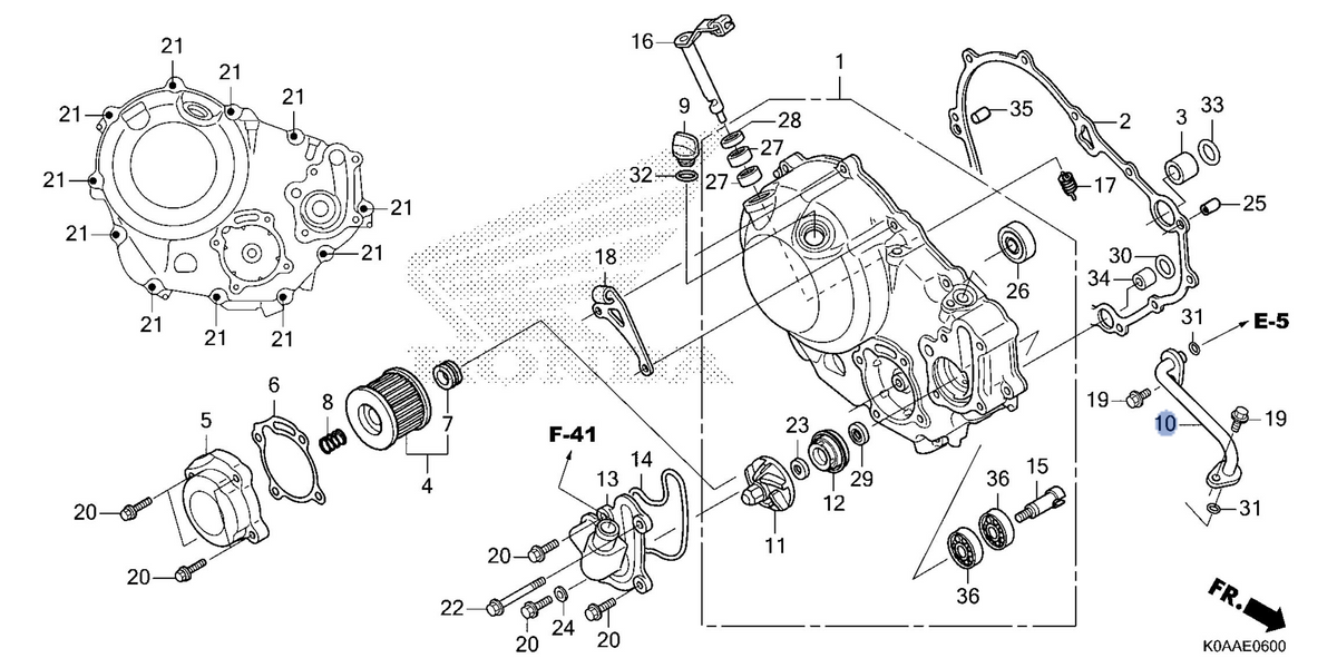Honda OEM part 19120-K0A-DB0