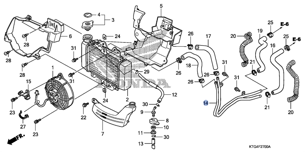 Honda OEM part 19120-KTF-640