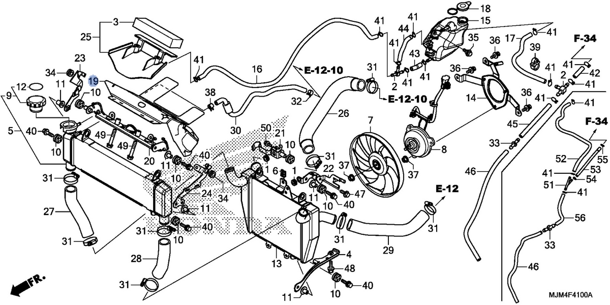 Honda OEM part 19121-MJM-D00