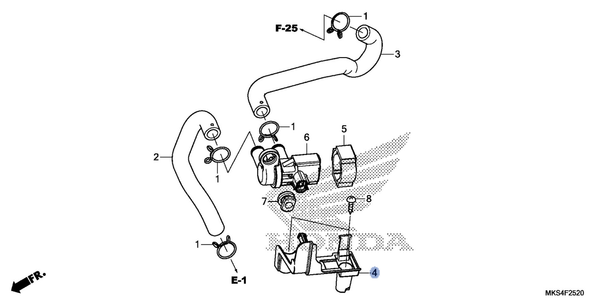 Honda OEM part 19124-MKS-E00
