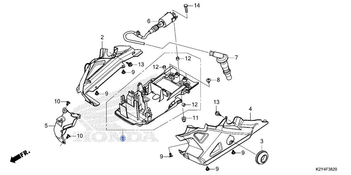 Honda OEM part 19125-K2Y-A00
