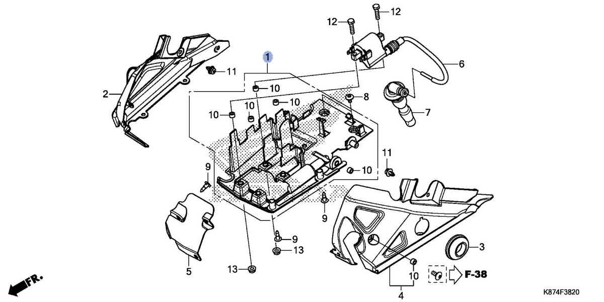 Honda OEM part 19125-K87-A00