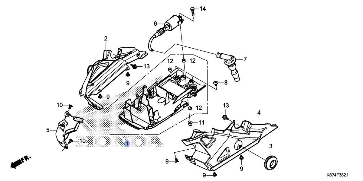 Honda OEM part 19125-K87-A30
