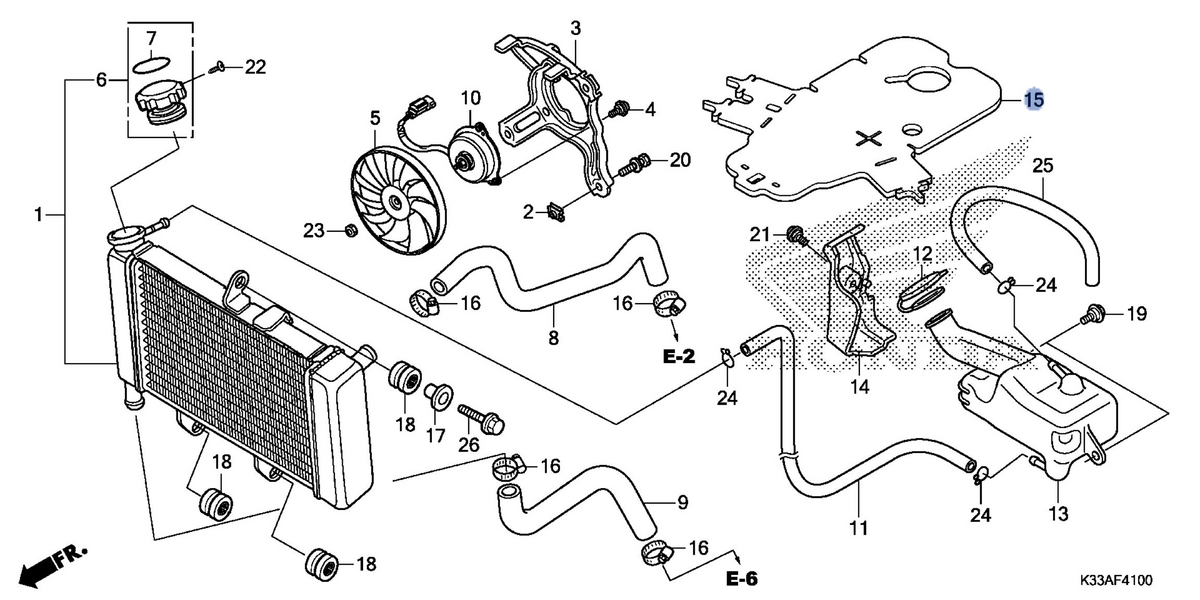 Honda OEM part 19125-KYJ-900