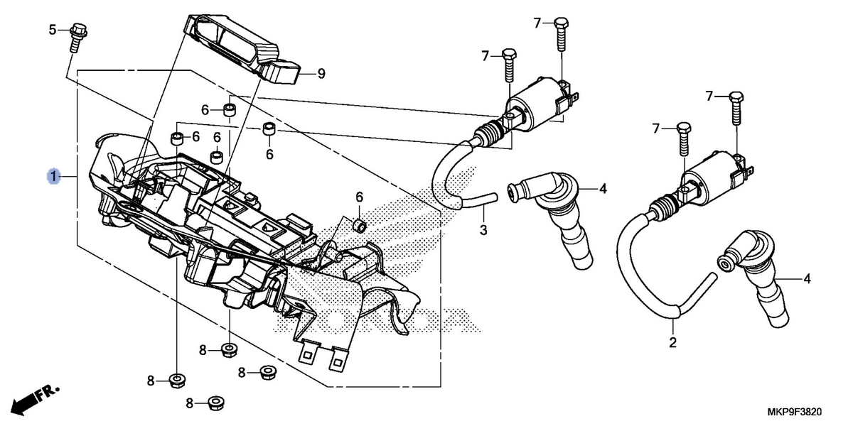 Honda OEM part 19125-MGZ-J00