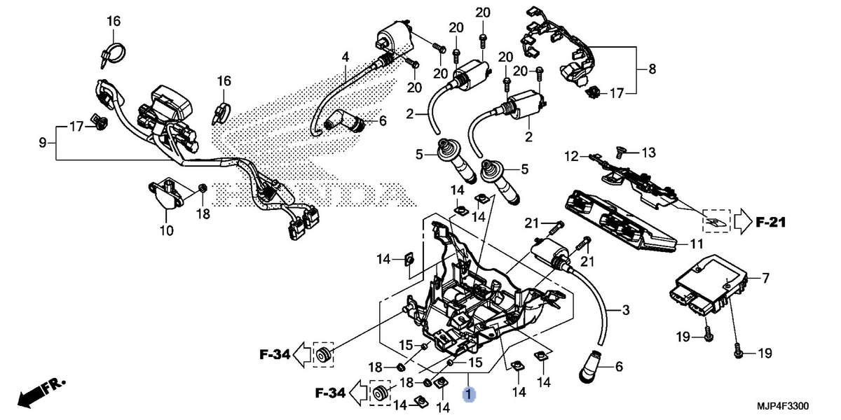 Honda OEM part 19125-MJP-G50