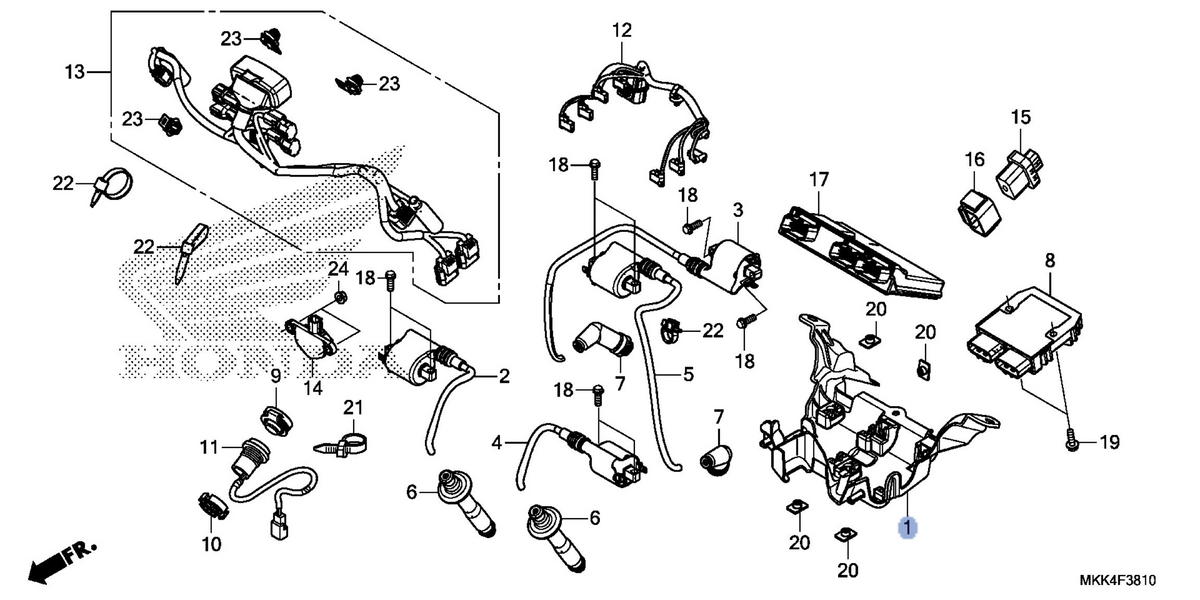 Honda OEM part 19125-MKK-D00
