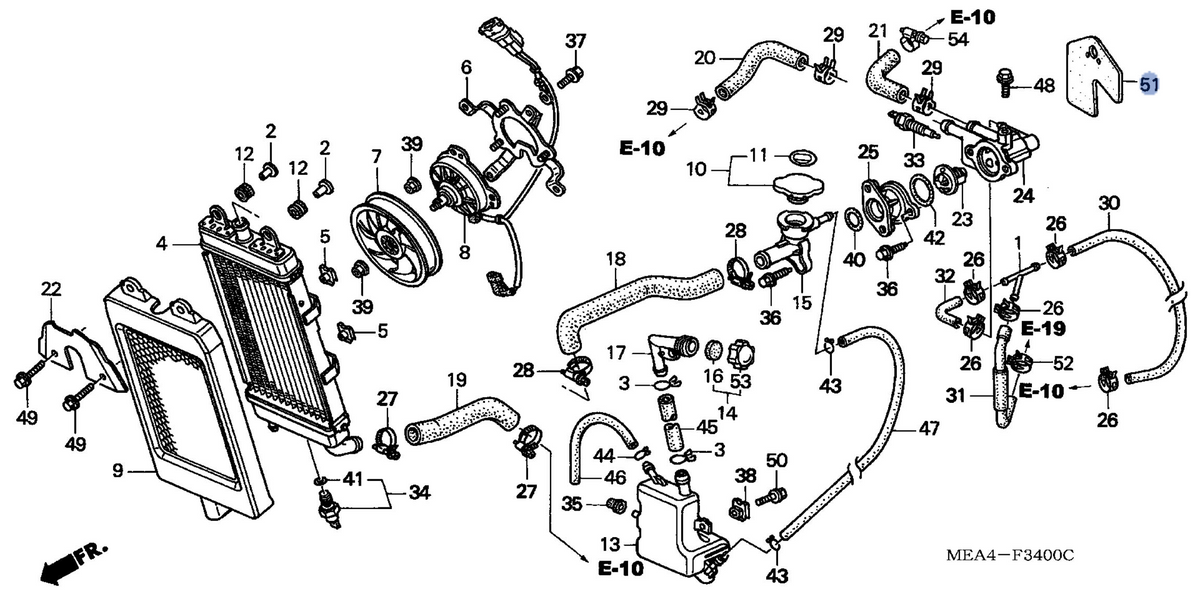 Honda OEM part 19126-MEM-670