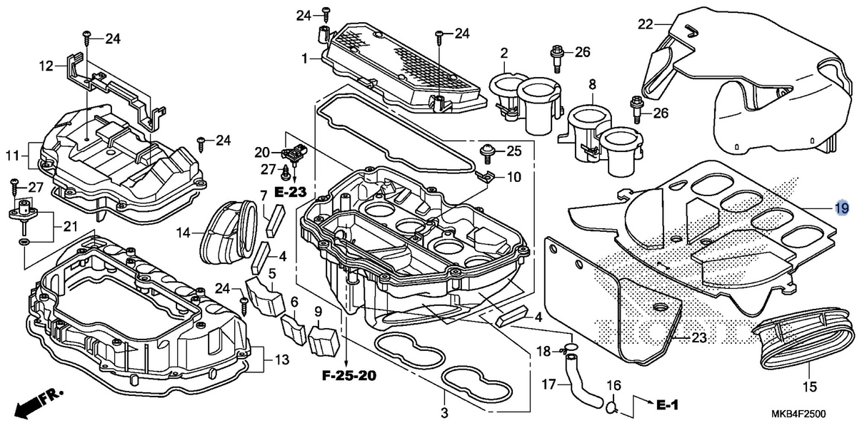 Honda OEM part 19127-MGP-A00