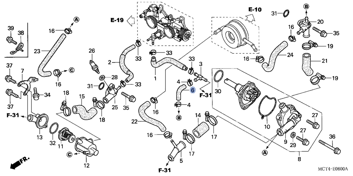 Honda OEM part 19129-MCT-000