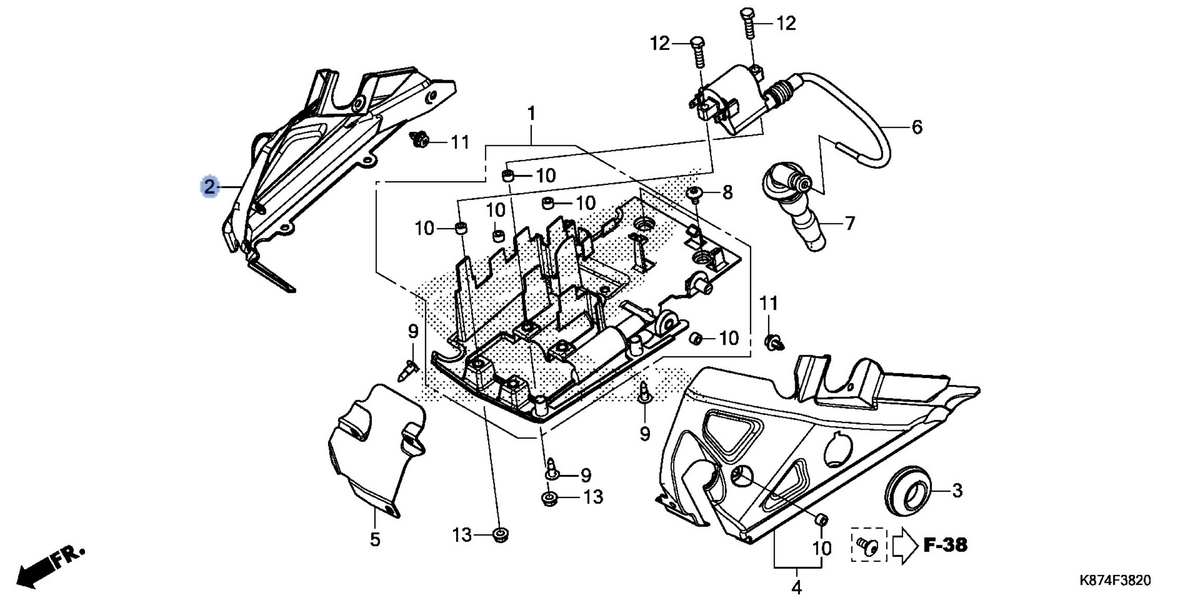 Honda OEM part 19130-K87-A00