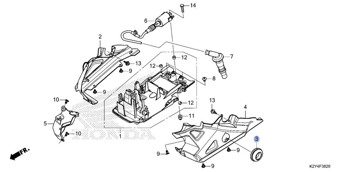 Honda OEM part 19131-K87-A00