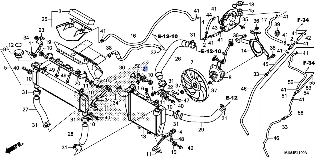 Honda OEM part 19131-MJM-D00