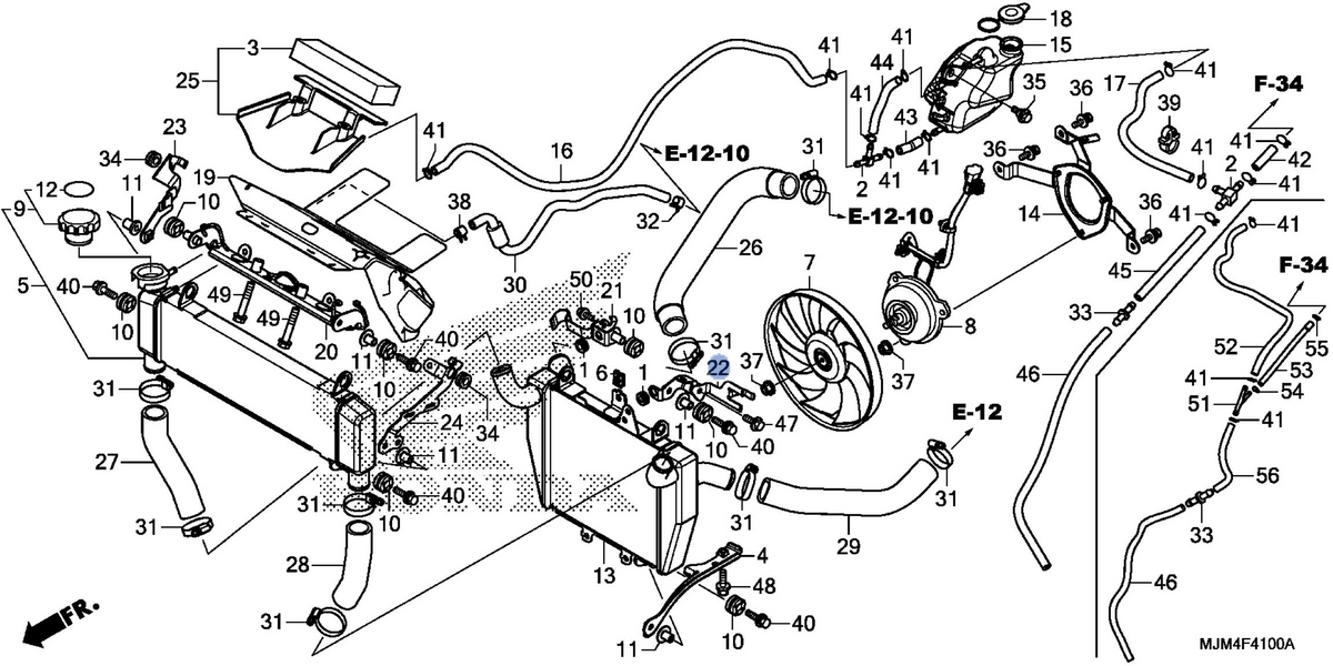 Honda OEM part 19132-MJM-D00