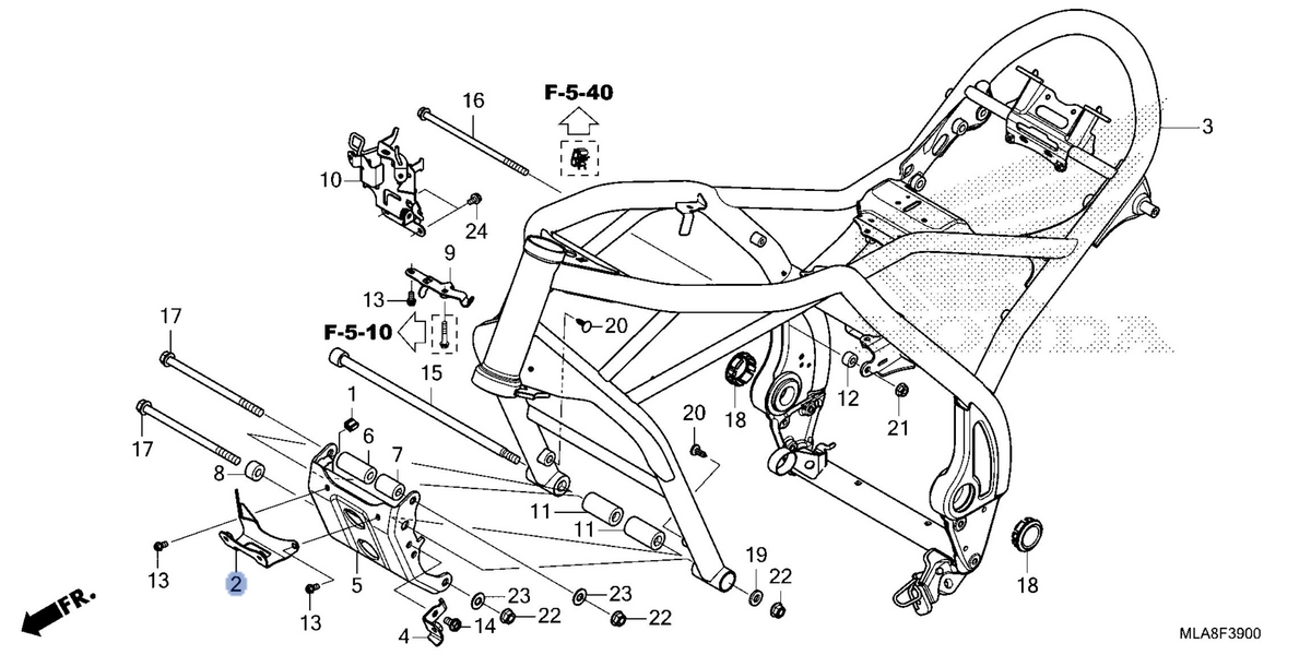 Honda OEM part 19132-MLA-A00