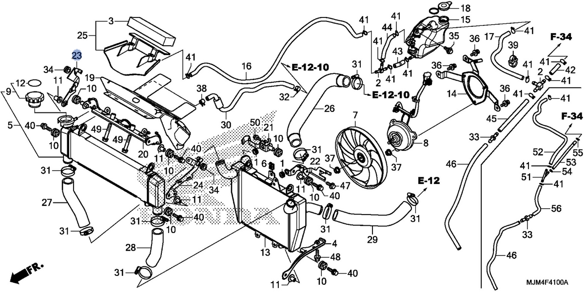 Honda OEM part 19135-MJM-D10