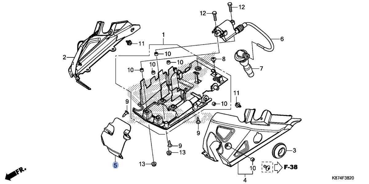 Honda OEM part 19140-K87-A00