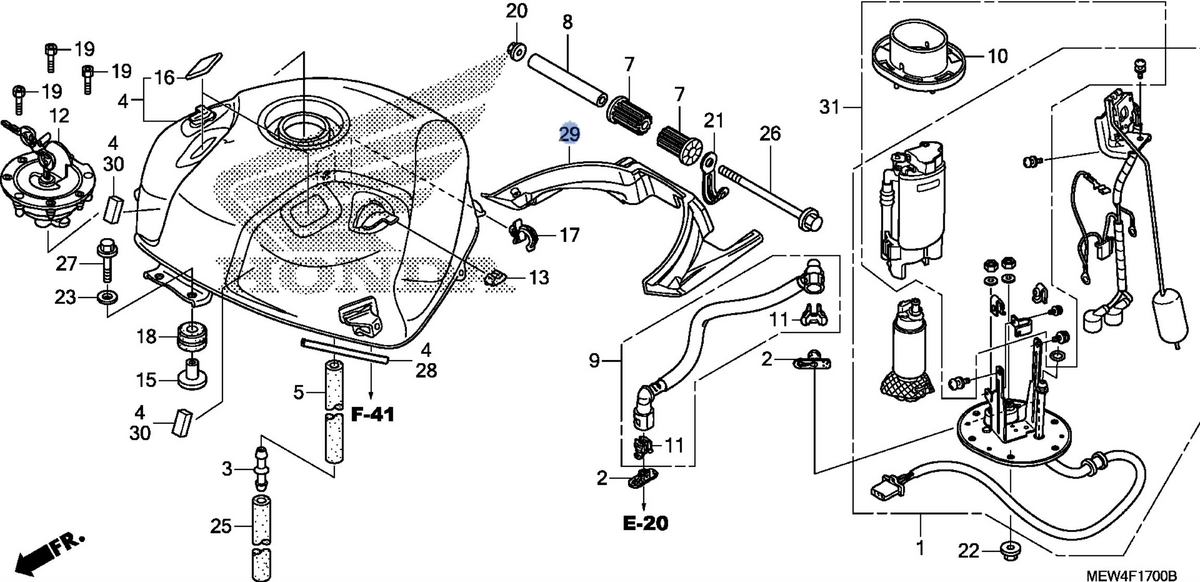 Honda OEM part 19140-MEW-D20