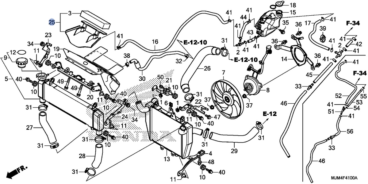 Honda OEM part 19140-MJM-D10