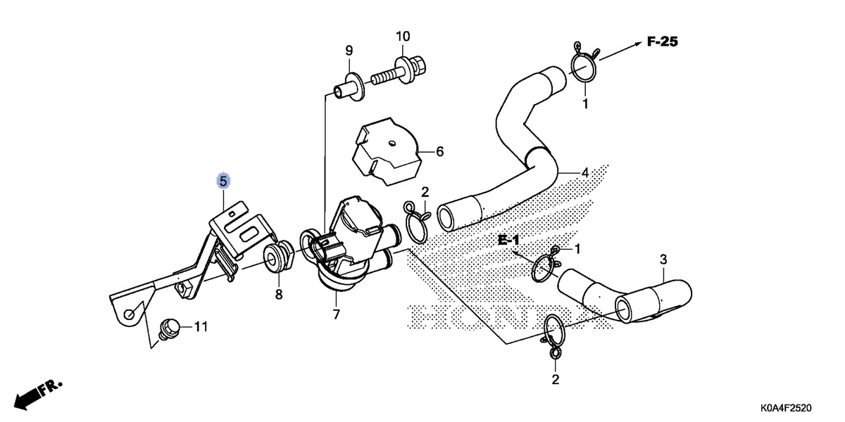 Honda OEM part 19150-K0A-E10