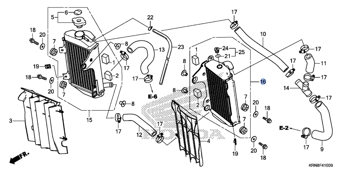 Honda OEM part 19150-KRN-306