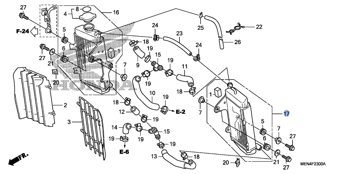 Honda OEM part 19150-MEN-A30