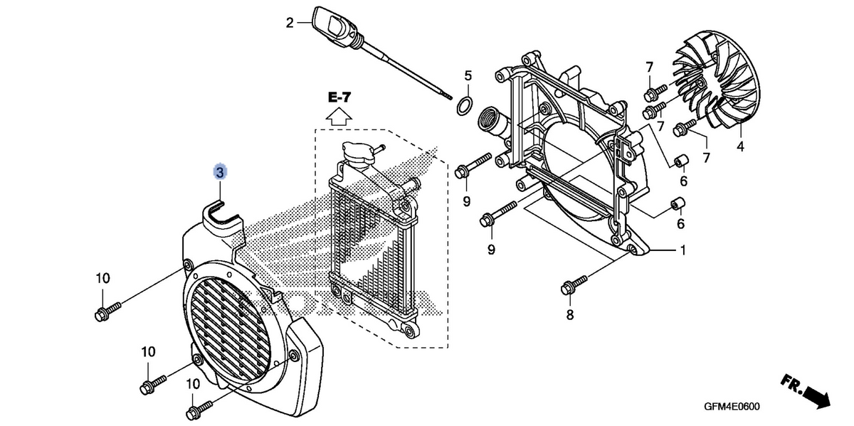 Honda OEM part 19151-GFM-970