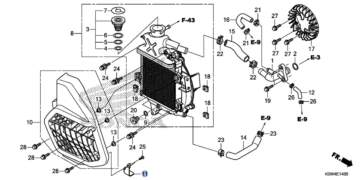 Honda OEM part 19152-K12-900